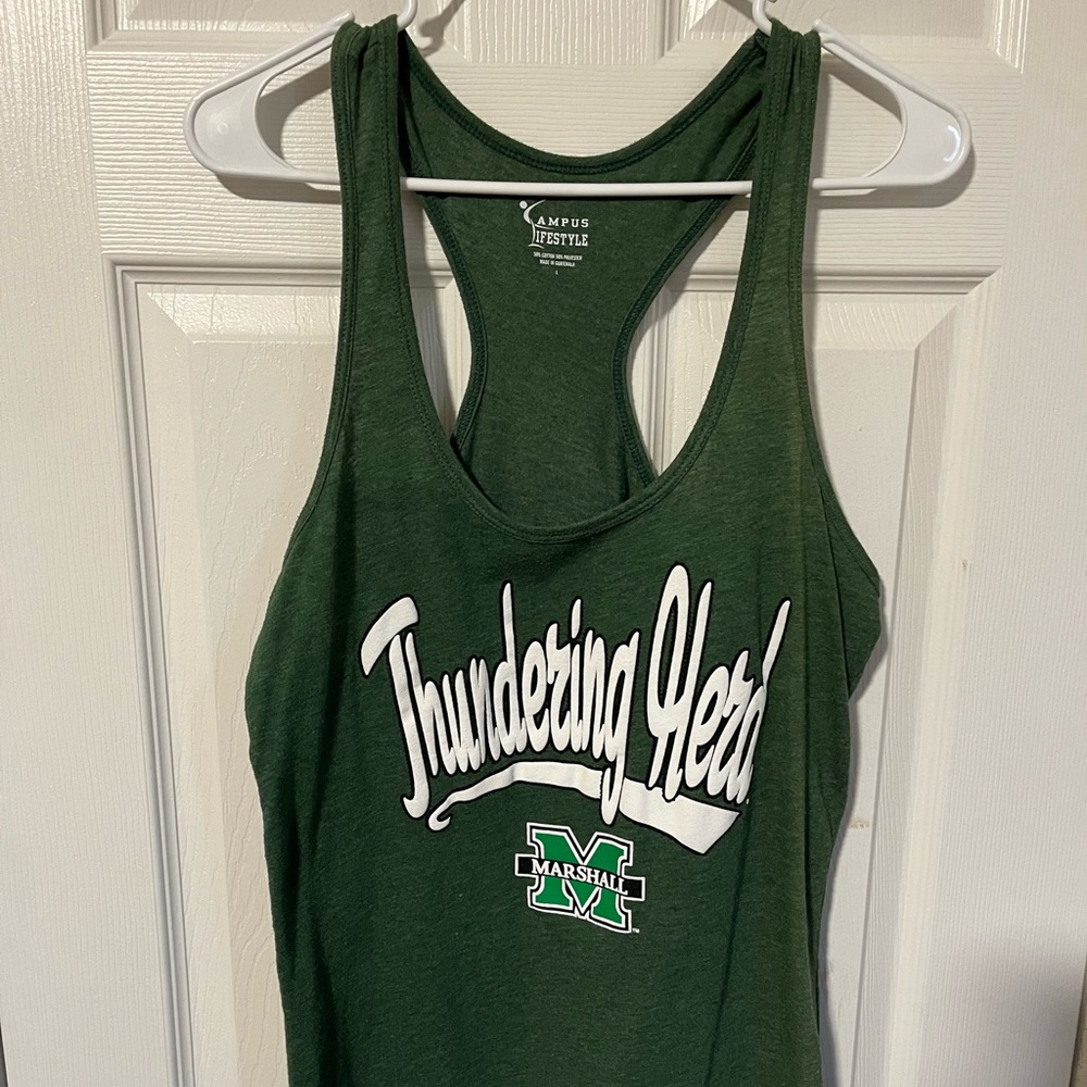 Marshall Thundering Herd Racerback Tank Top
